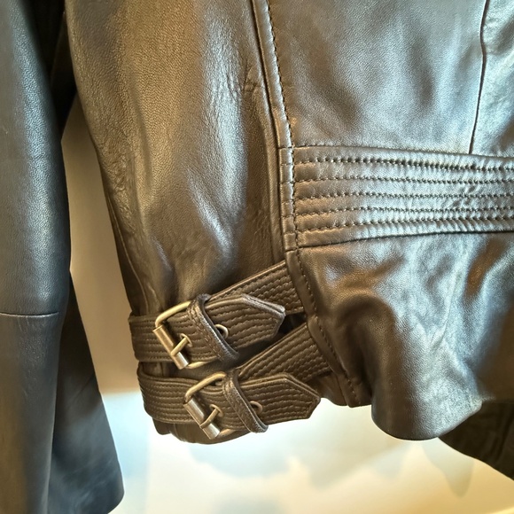 Lucky Brand Classic Leather Moto Jacket - Size S - Picture 5 of 13